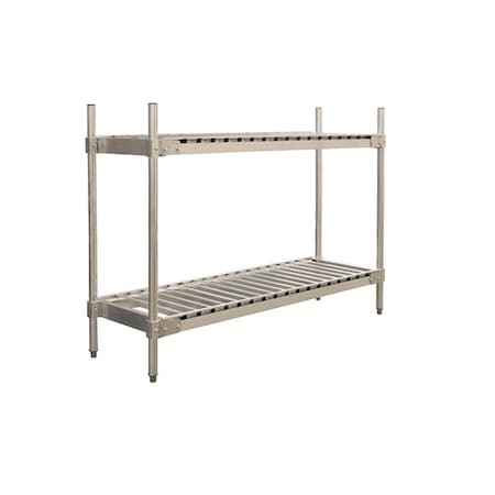 Daphnes Dinnette 2 Tier Keg Shelving Aluminum Units, 20 x 63.75 in. DA116603